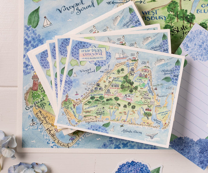 Martha's Vineyard map notes