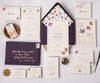 Maple Leaves wedding invitation suite