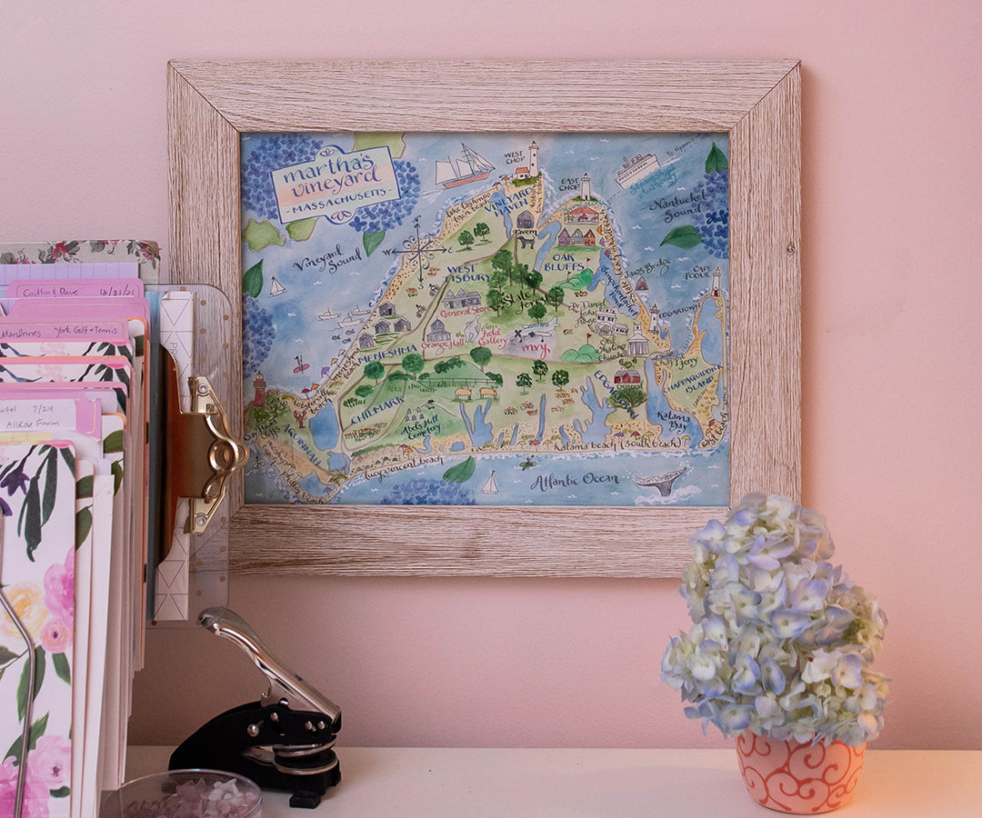 Map of Martha's Vineyard, MA