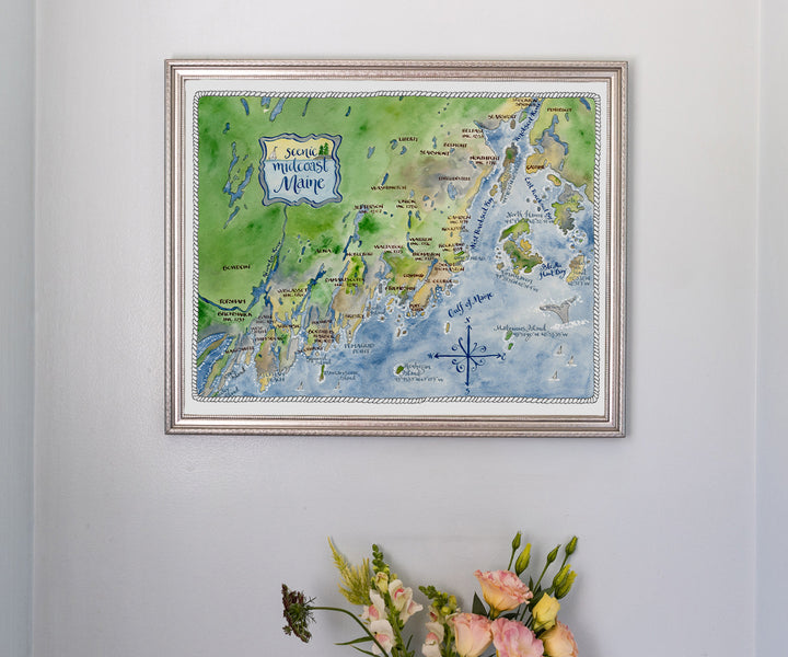 Map of Midcoast Maine