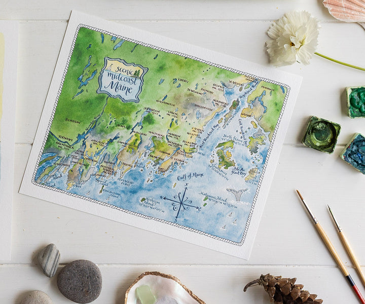 Map of Midcoast Maine