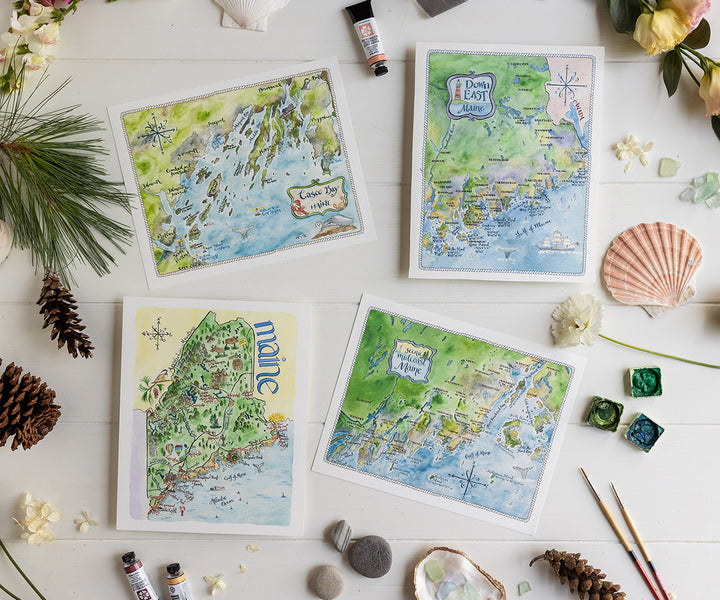 Map of Midcoast Maine