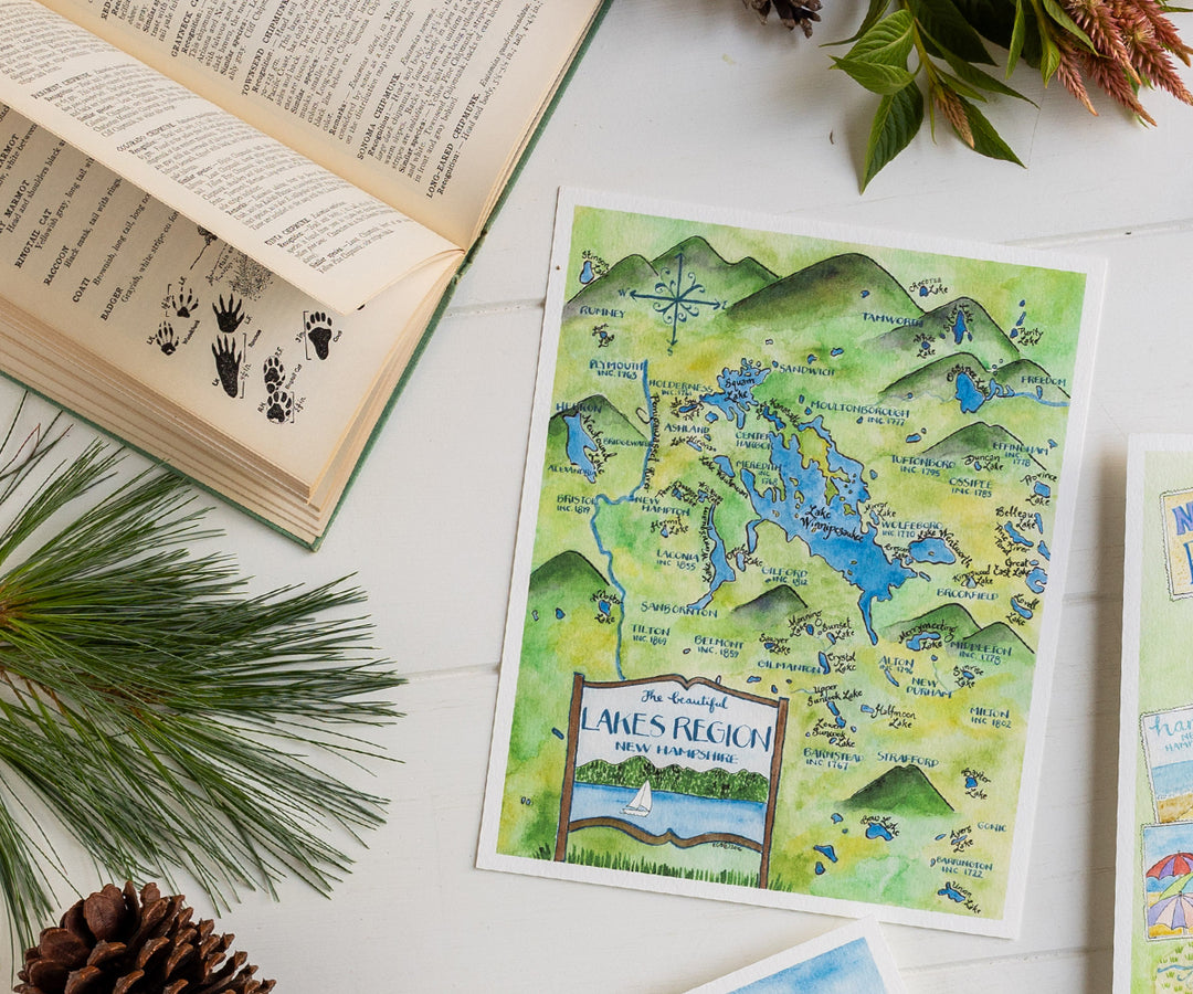 Map of Lakes Region New Hampshire