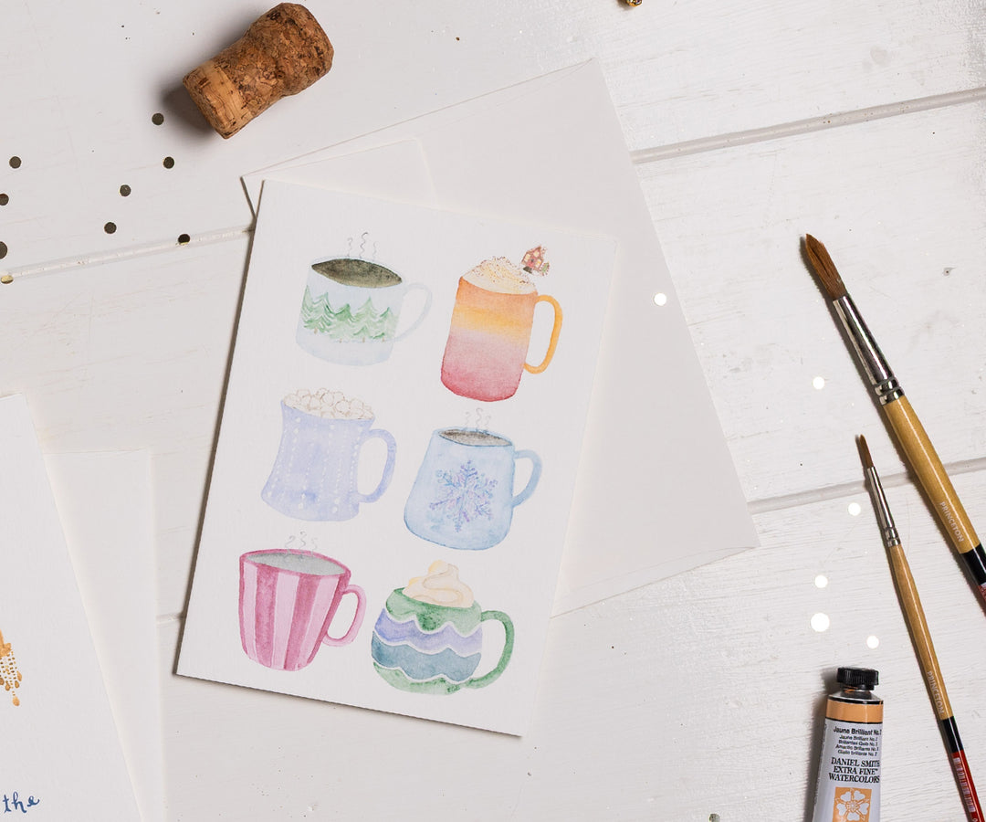 Holiday Mugs Card
