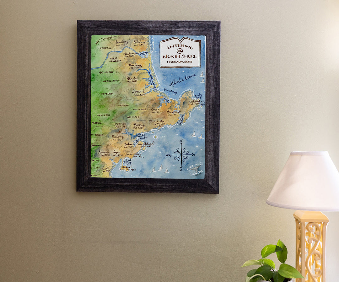 Map of North Shore Massachusetts