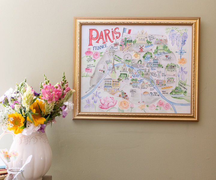 Map of Paris, France