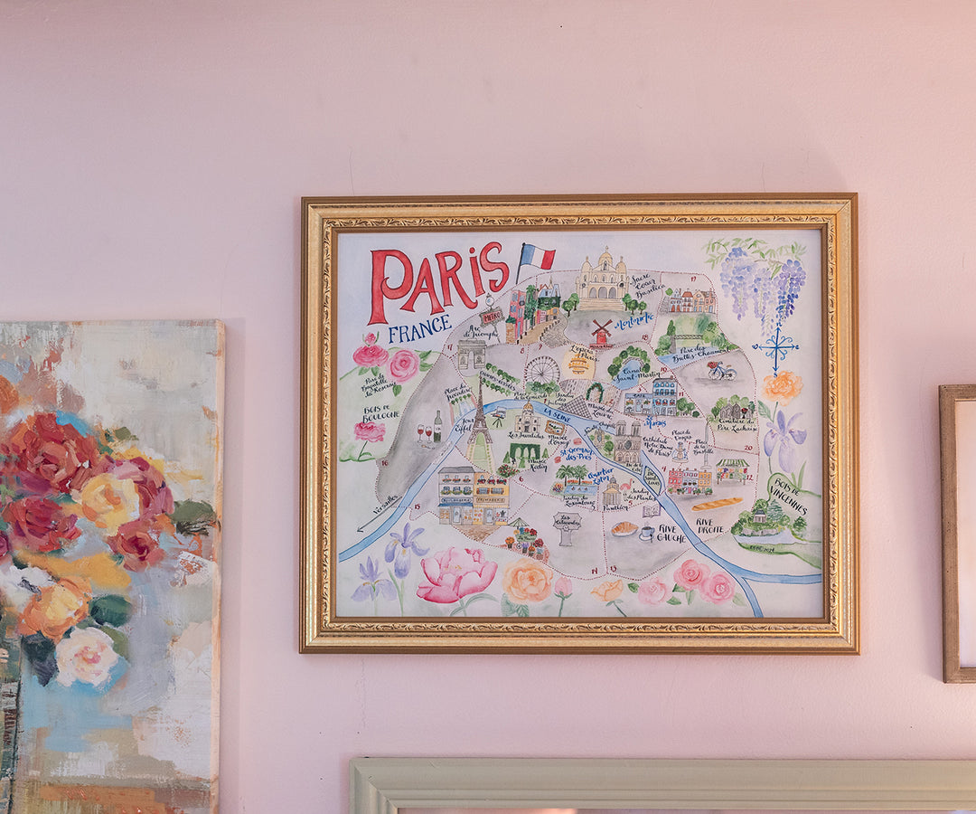 Map of Paris, France