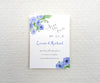 Periwinkle Bouquet save the date