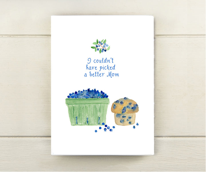 Blueberries Mother's Day Card
