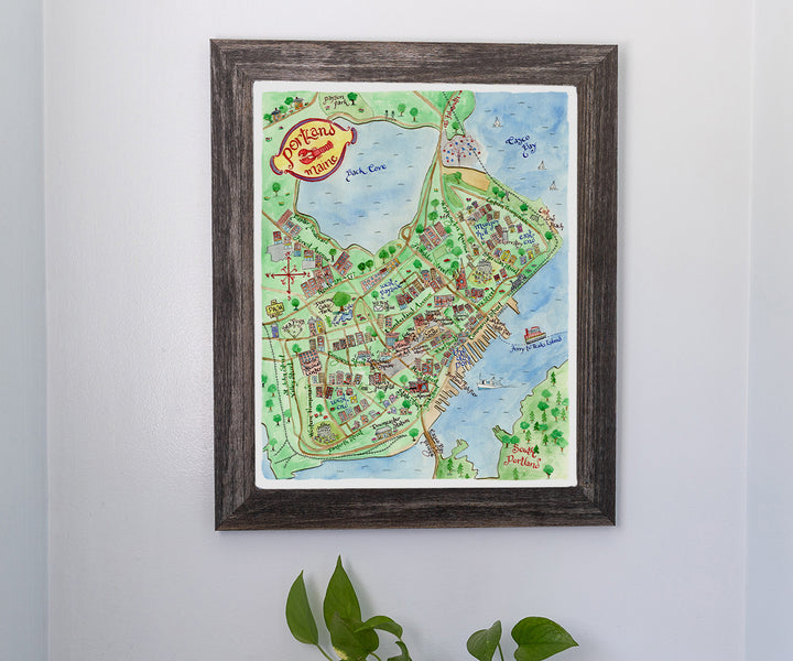 Map of Portland, ME