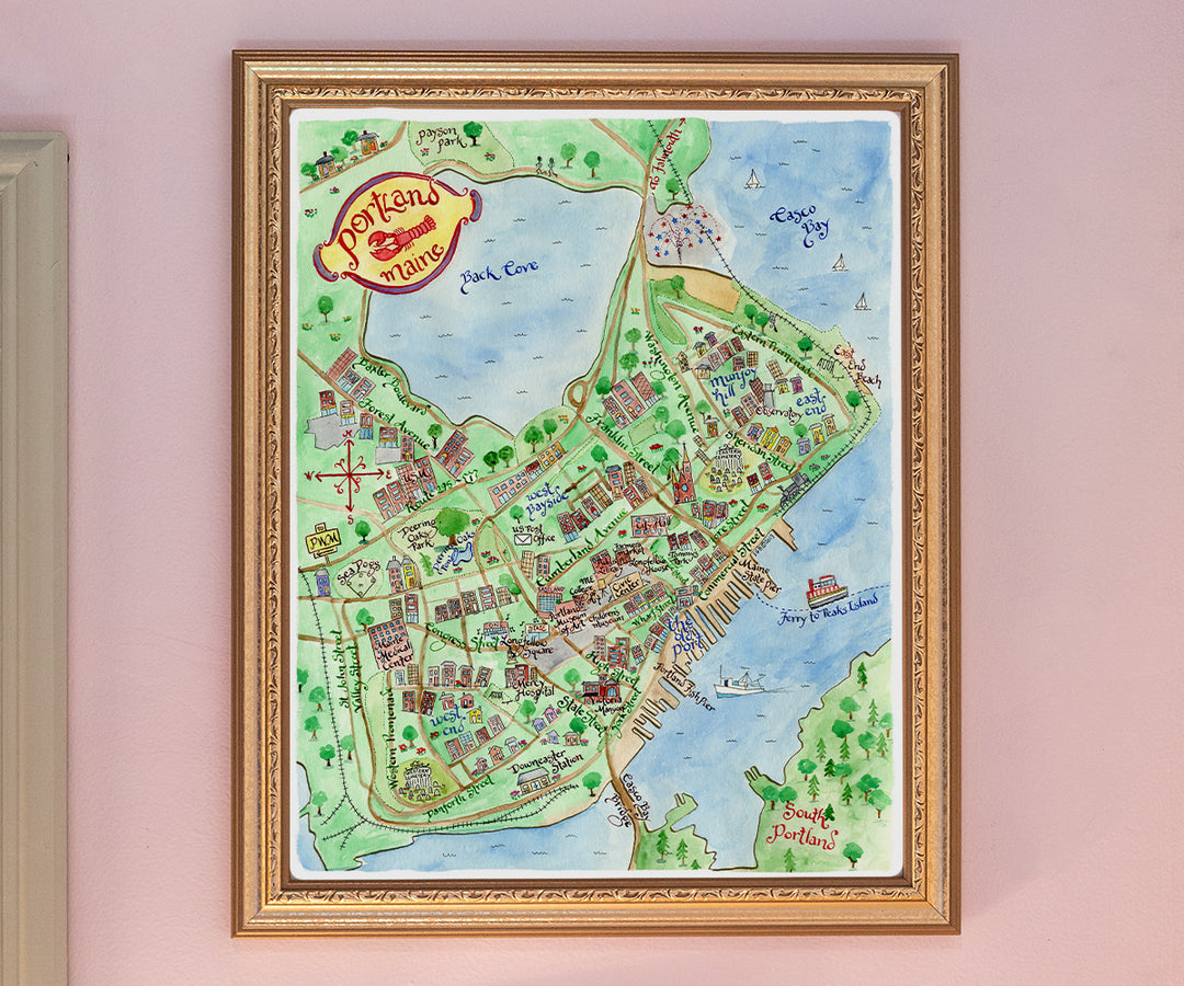 Map of Portland, ME
