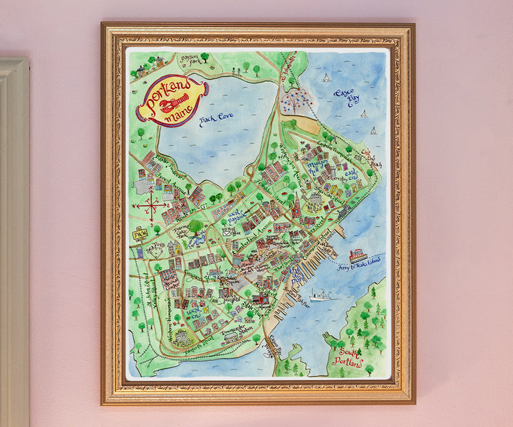 Map of Portland, ME
