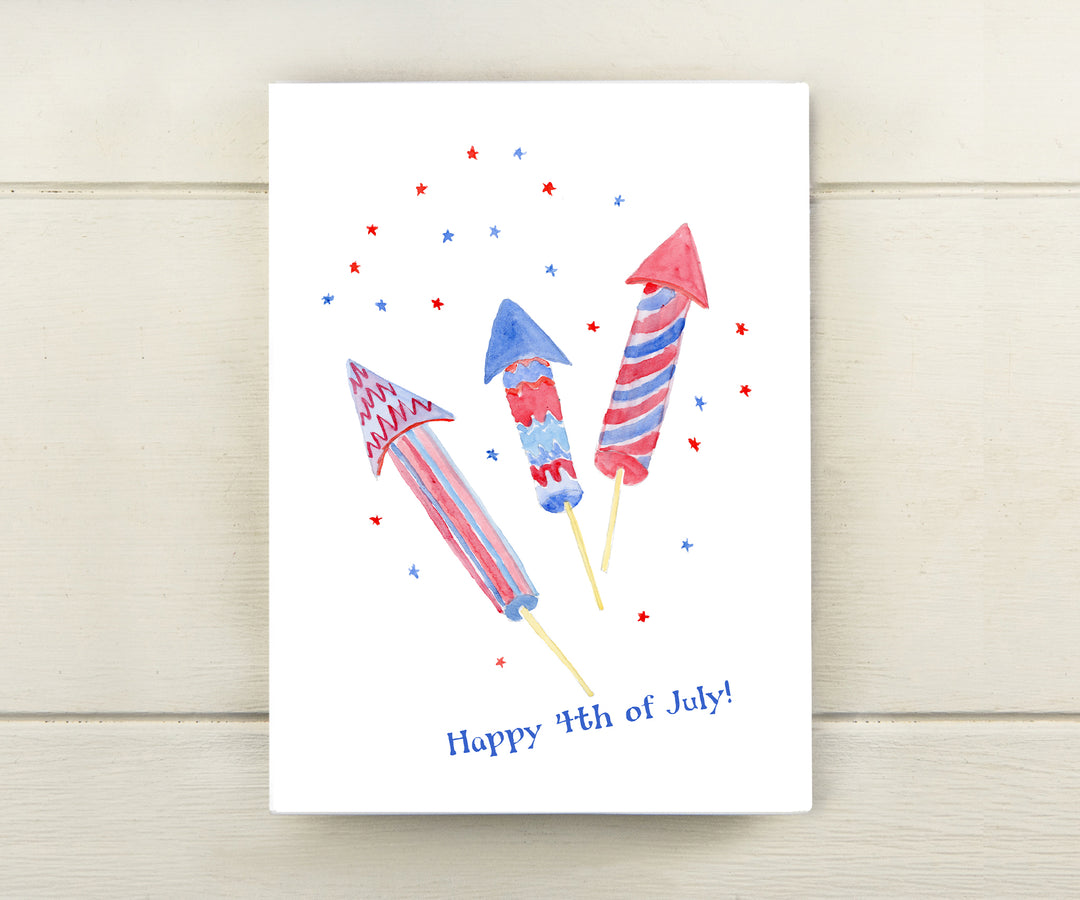 Rockets 4th of July Card