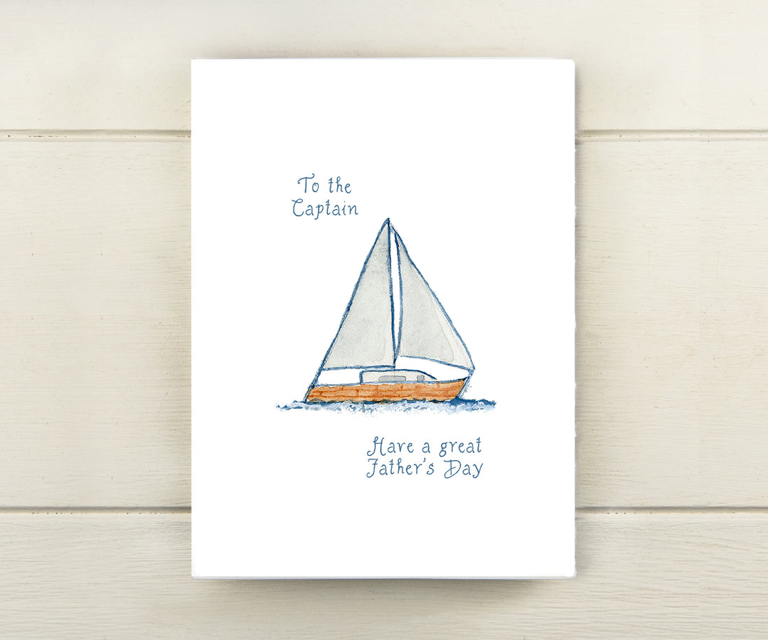 Sailboat Captain Father's Day Card
