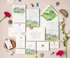 Salty Air wedding invitation suite