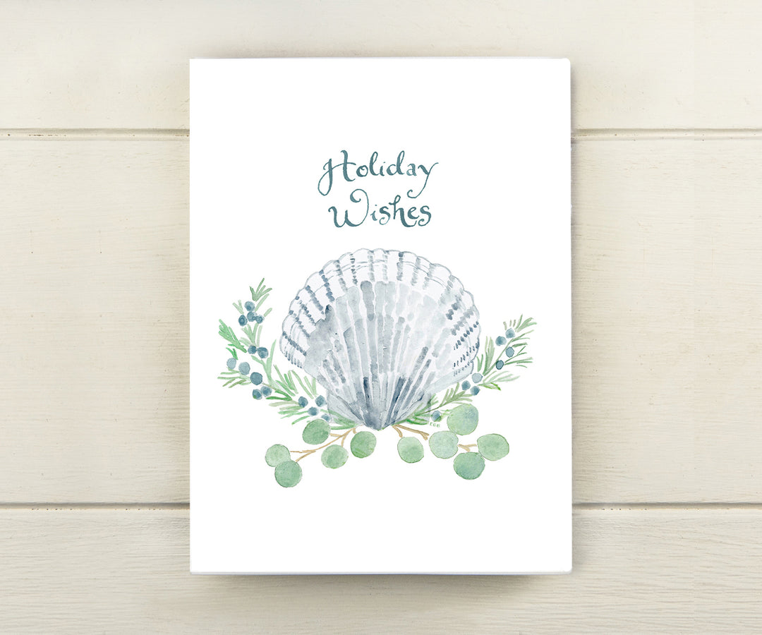 Scallop Shell Holiday Card