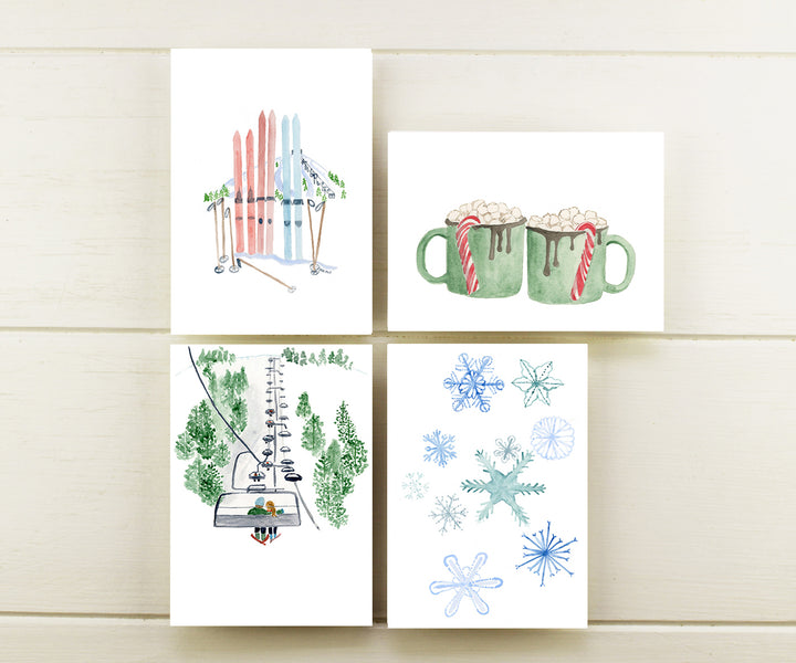 Ski Trip Note Cards