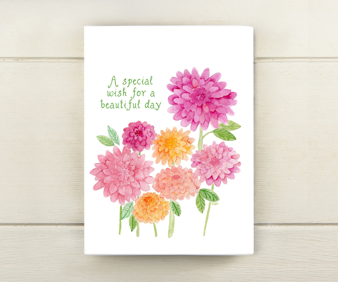Special Dahlias Card
