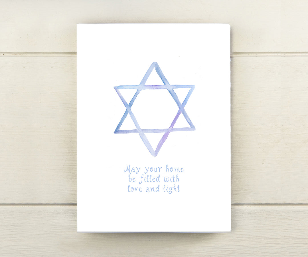 Star of David Hanukkah Card