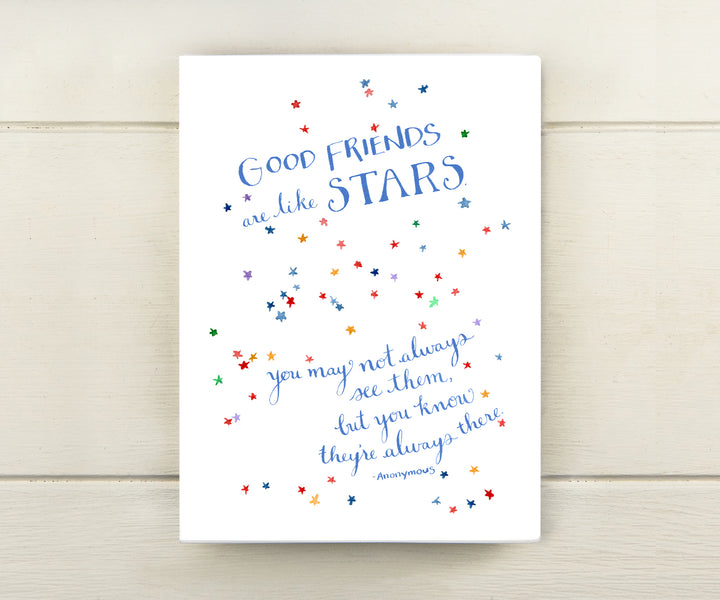 Stars Friendship Quote Card