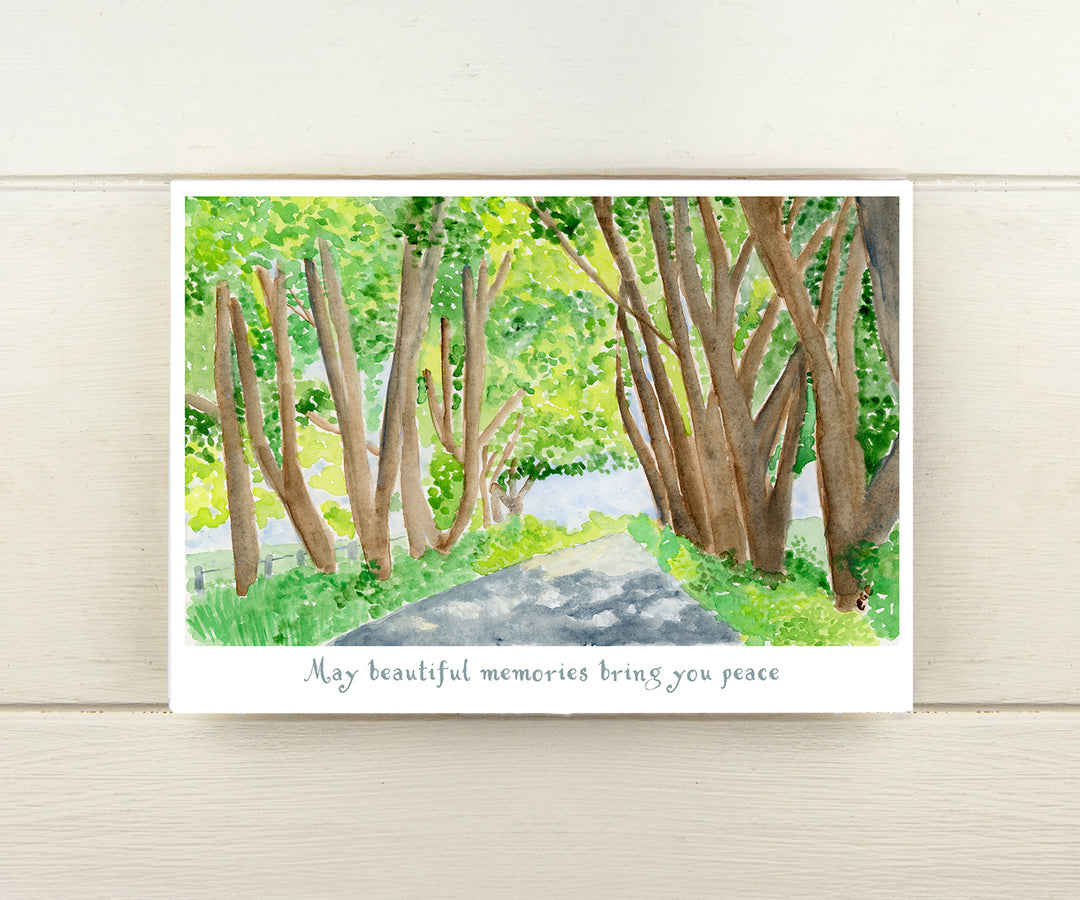 Tree Canopy Sympathy Card