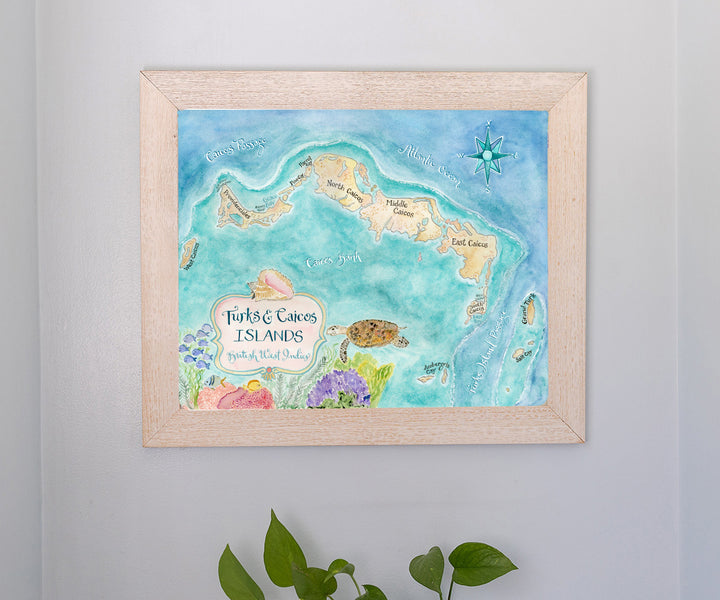 Map of Turks & Caicos Islands