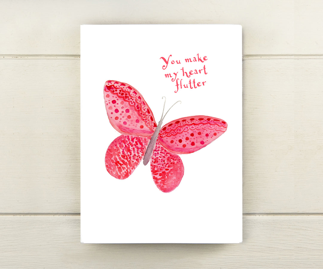 Valentine Butterfly Card