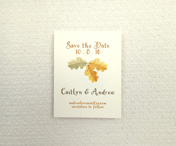 yellow autumn trees save the date