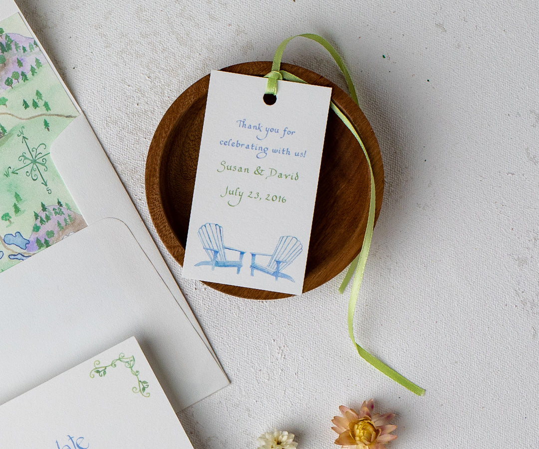 Adirondack Chairs Favor Tags