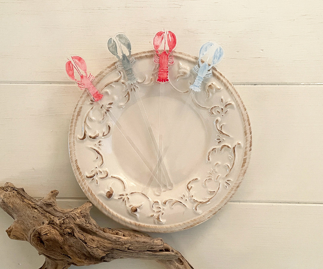 4 color lobster stir sticks