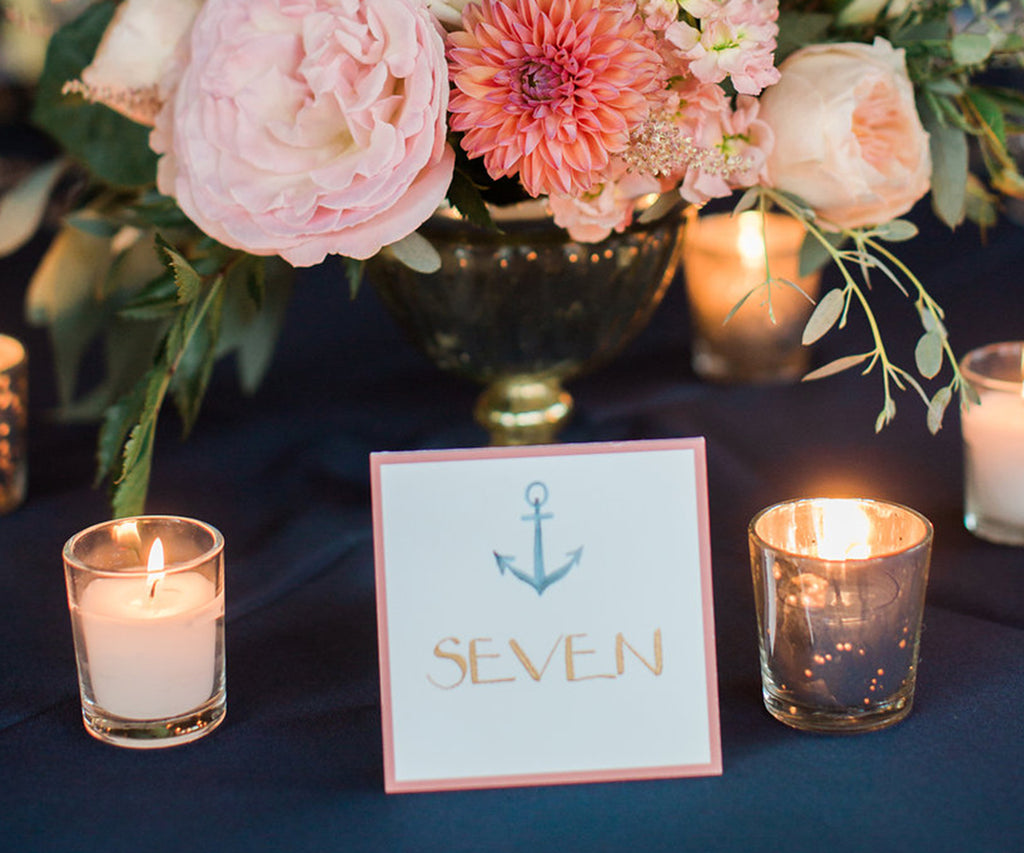 Anchor Table number photo by Meredith Purdue