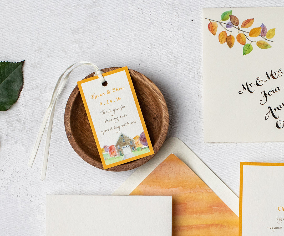 Autumn Barn Favor Tags