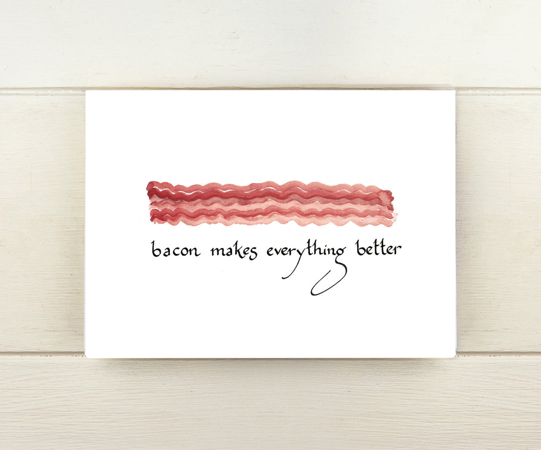 Bacon Quote Card – El's Cards