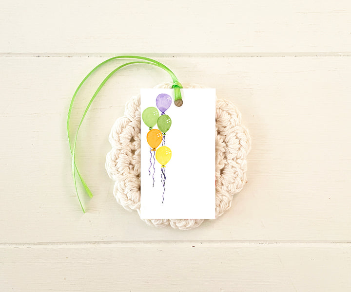 Birthday Balloons Gift Tags