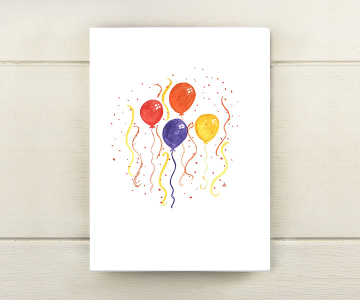 Balloons with Confetti Card
