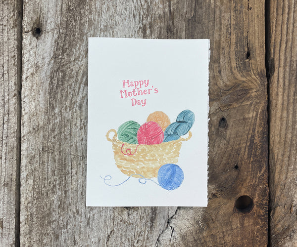 Yarn Mother's Day card