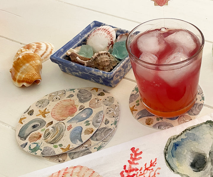 Beachcombing Drink Coasters
