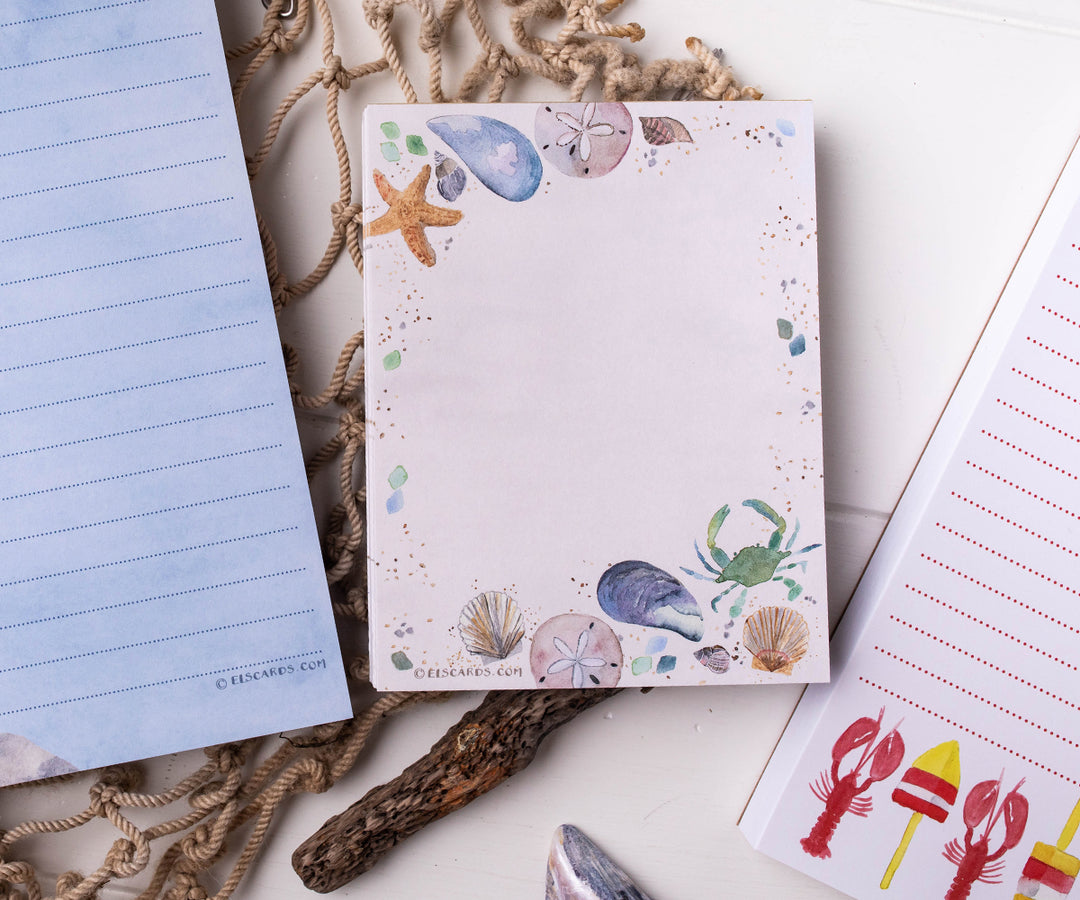 Beach Treasures notepad