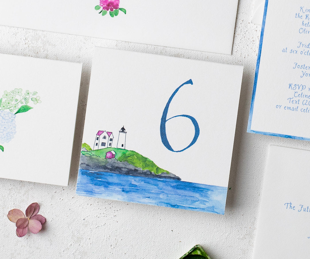Lighthouse Table Numbers Lighthouse Point Table Number – El's Cards