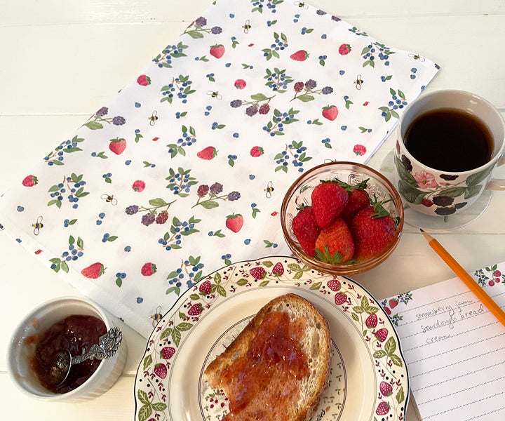 Mixed Berries Tea Towel