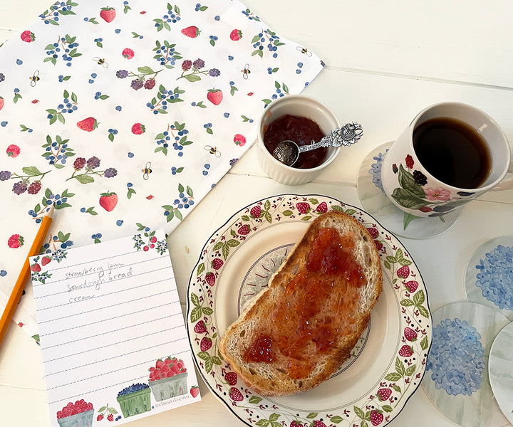 Mixed Berries Tea Towel