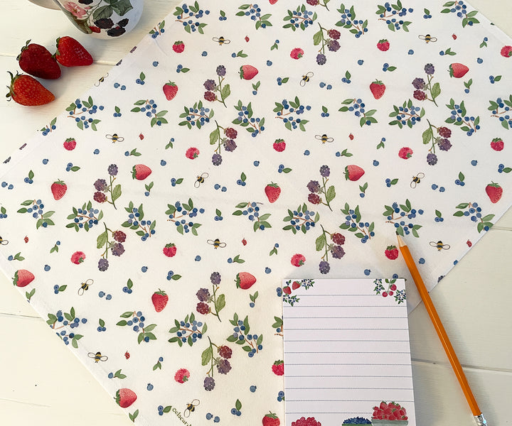 Mixed Berries Tea Towel