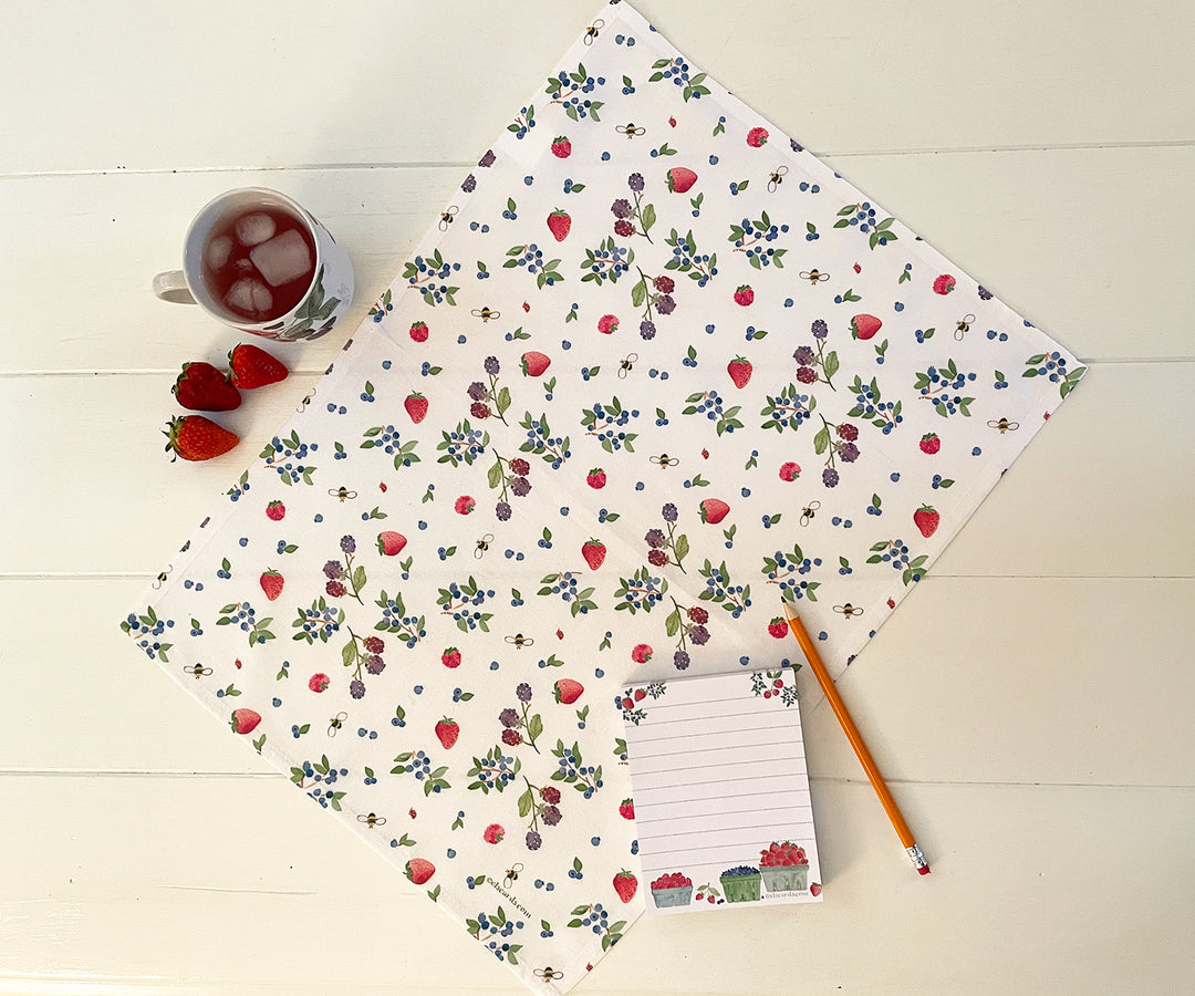 Mixed Berries Tea Towel