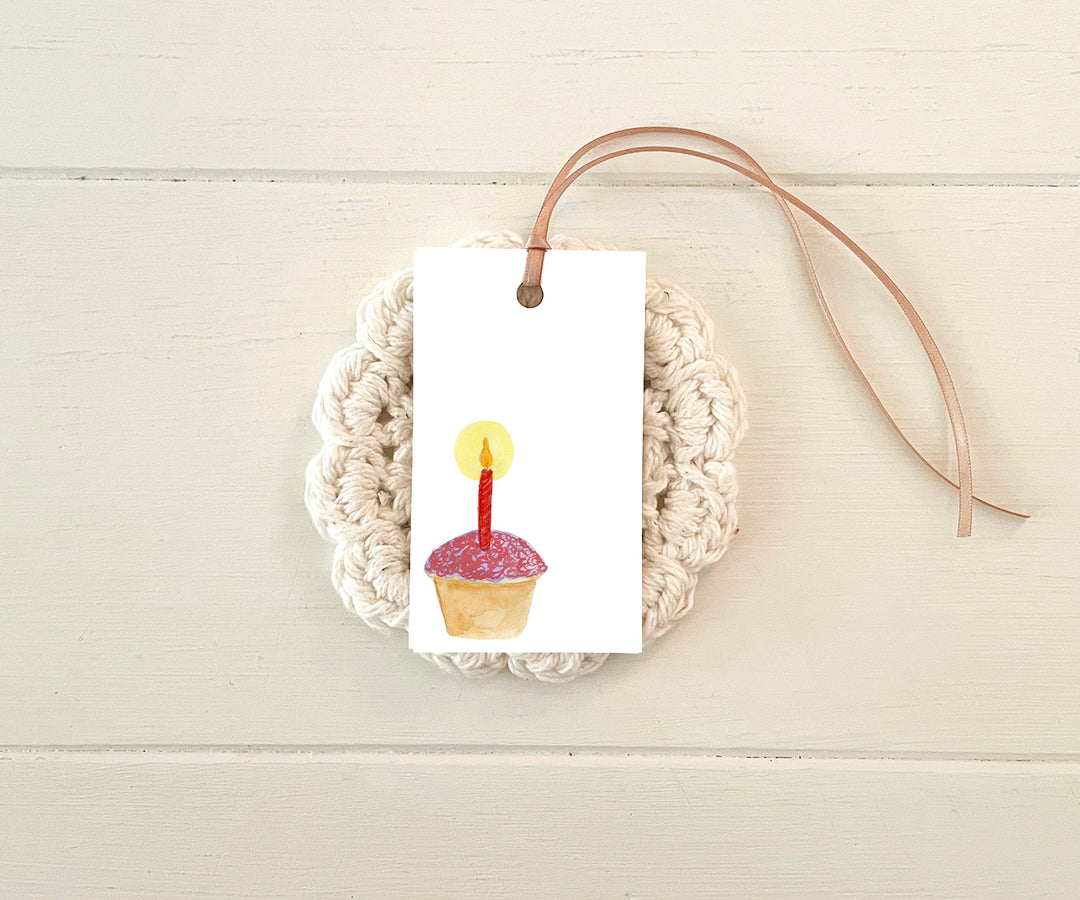 Birthday Big Cupcake Gift Tags