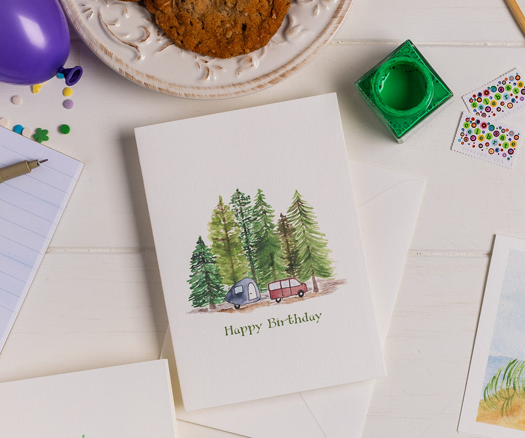 Camping Birthday Card