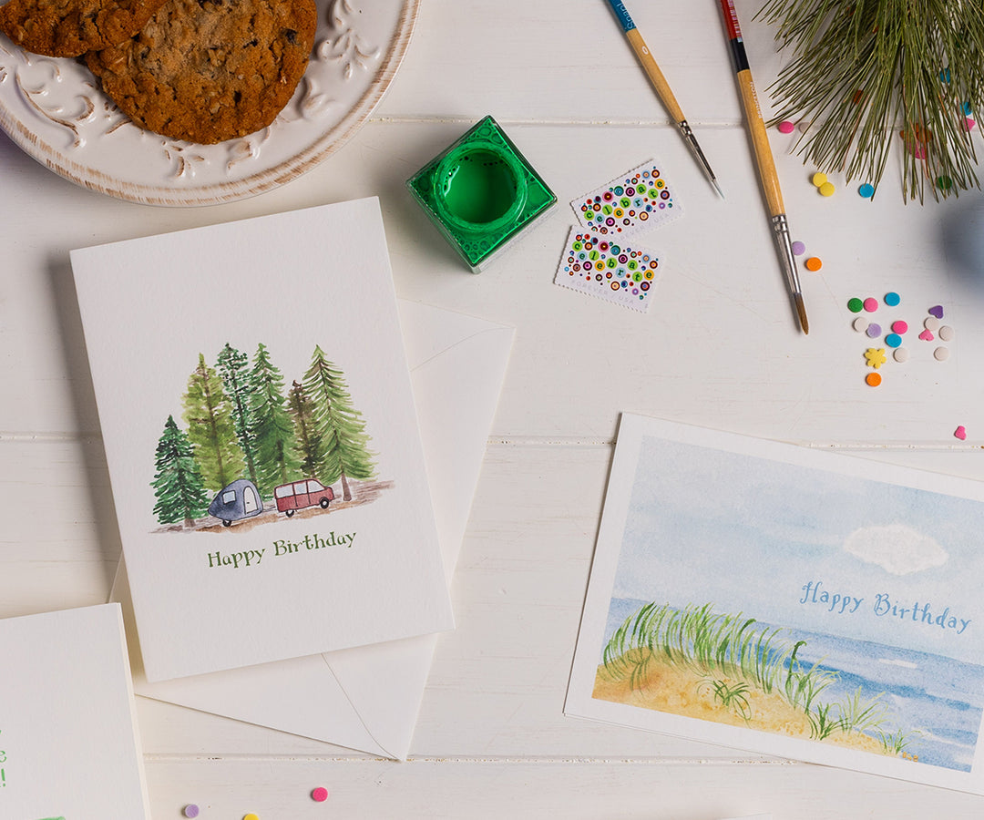 Camping Birthday Card