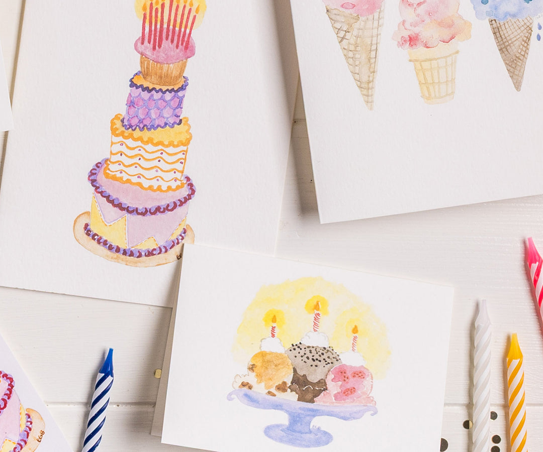 Birthday Celebrate Note Cards