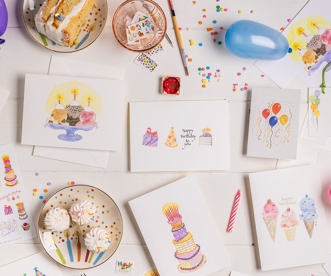 Birthday Celebrate Note Cards