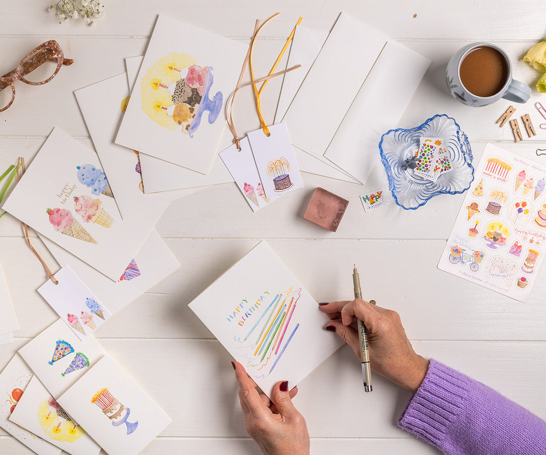 Birthday Celebrate Note Cards