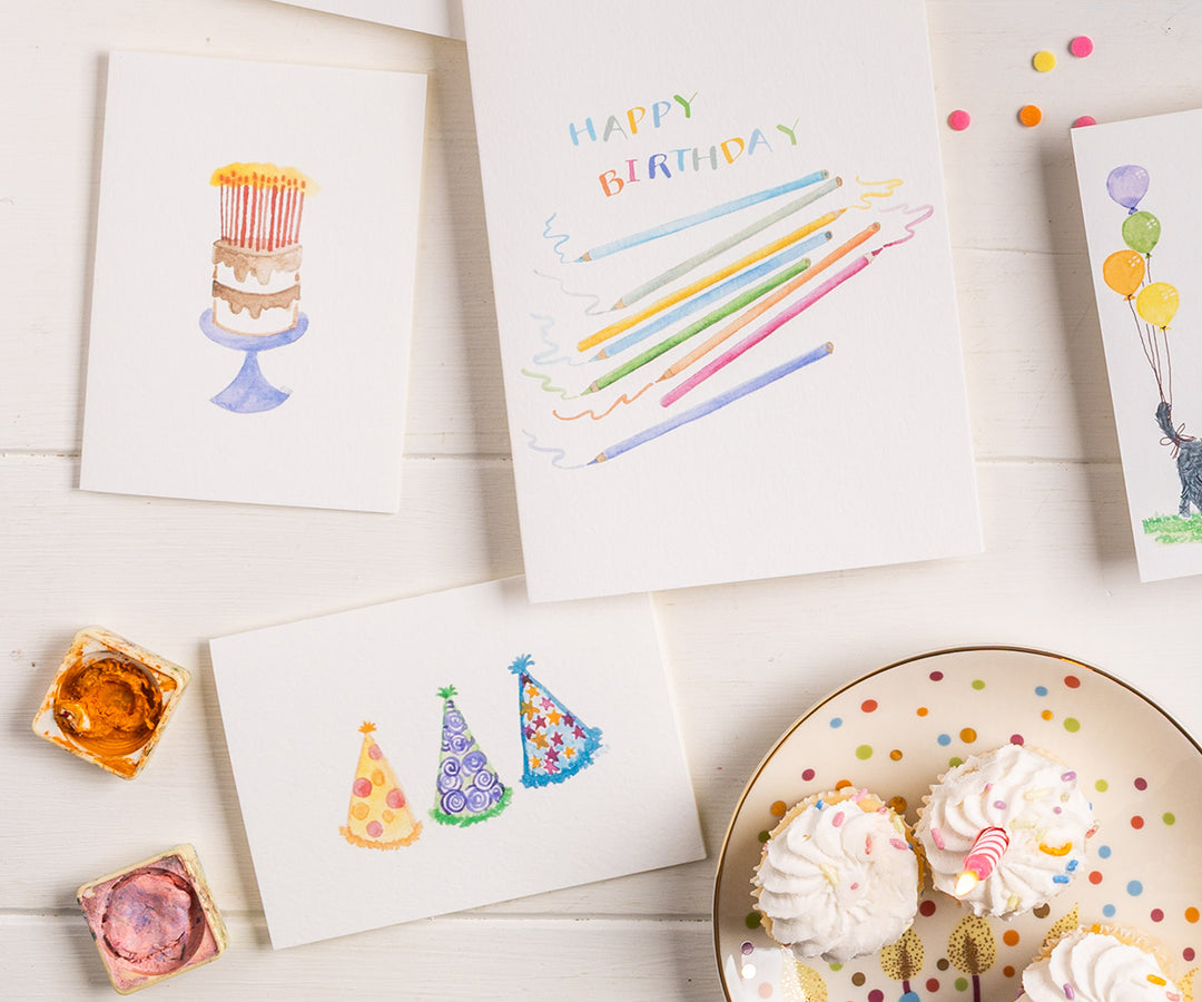 Colored Pencils Birthday Card